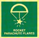 Rocket parachute flares