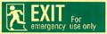 Exit for emergency use only