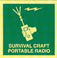 Survival craft portable radio